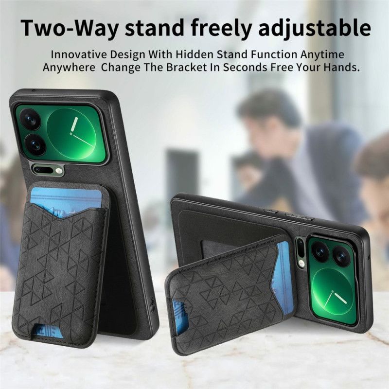 Deksel Til Xiaomi 17 Pro Max Kortholder Og Justerbart Stativ