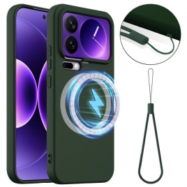 Deksel Til Xiaomi 17 Pro Max Magnetisk Silikon Og Snor