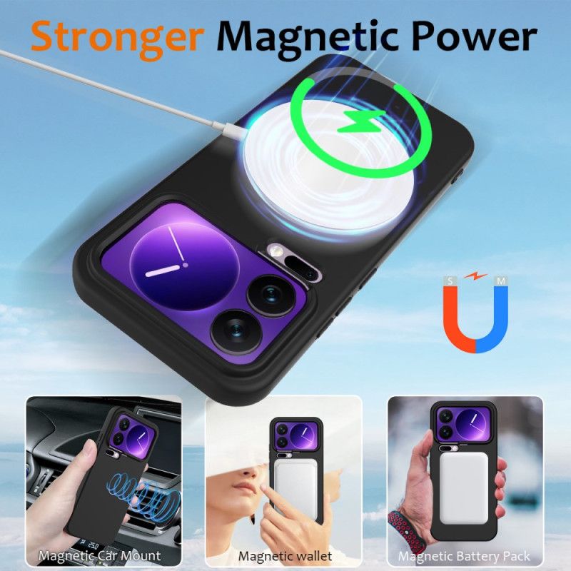 Deksel Til Xiaomi 17 Pro Max Magnetisk Silikon Og Snor