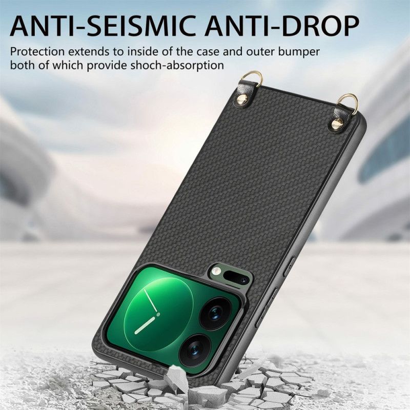 Deksel Xiaomi 17 Pro Max Karbonfibertekstur