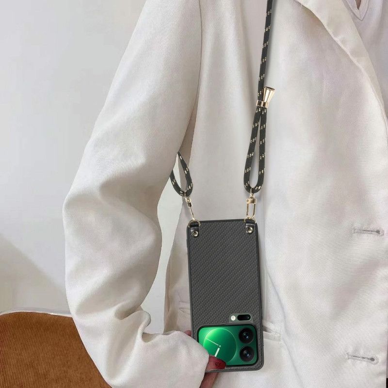 Deksel Xiaomi 17 Pro Max Karbonfibertekstur