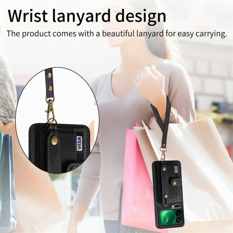 Deksel Xiaomi 17 Pro Max Kortholder Og Støtte Beskyttelse Deksel