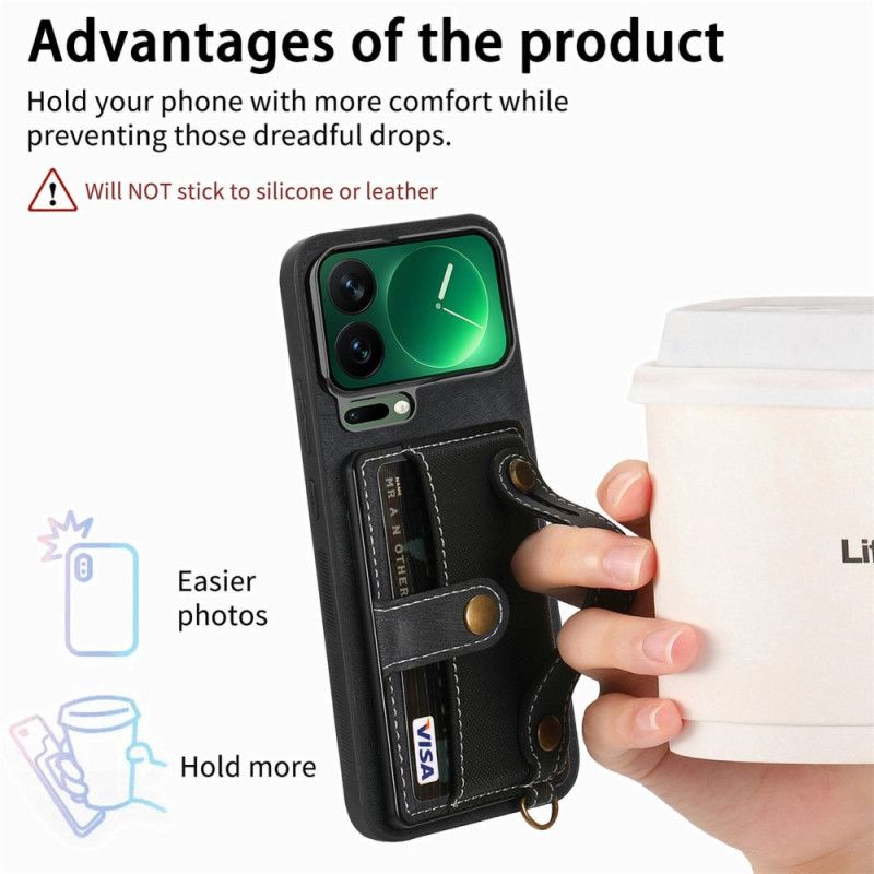 Deksel Xiaomi 17 Pro Max Kortholder Og Støtte Beskyttelse Deksel