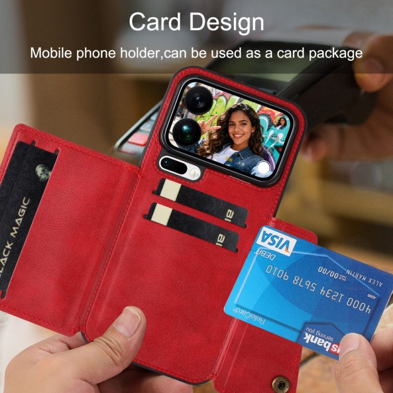 Deksel Xiaomi 17 Pro Max Mobildeksel Kortholder Med Læreffekt