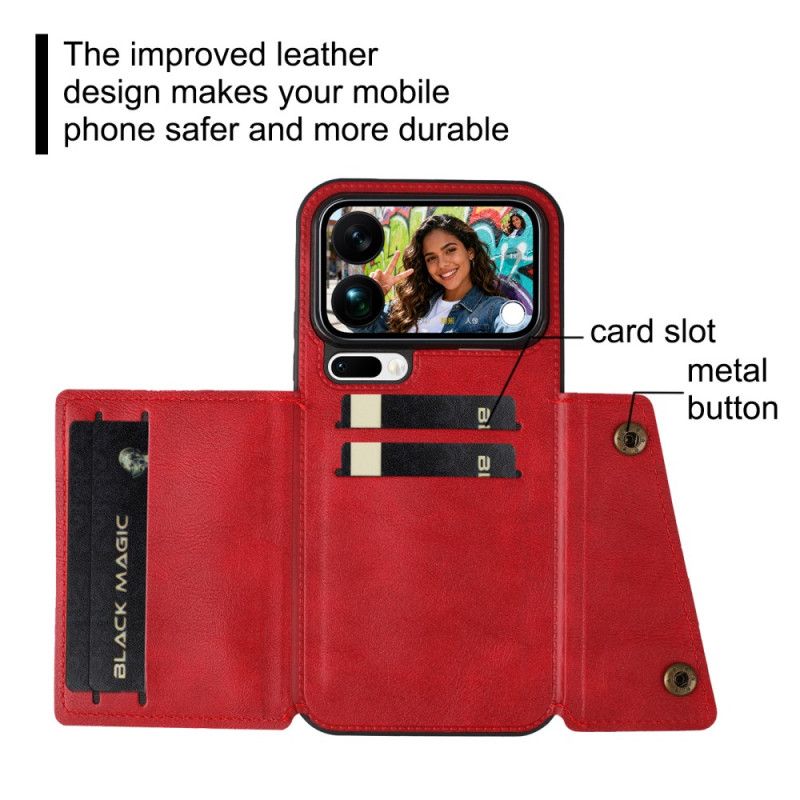 Deksel Xiaomi 17 Pro Max Mobildeksel Kortholder Med Læreffekt