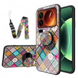 Deksel Xiaomi 17 Pro Max Patchwork-stativ Og Stropp