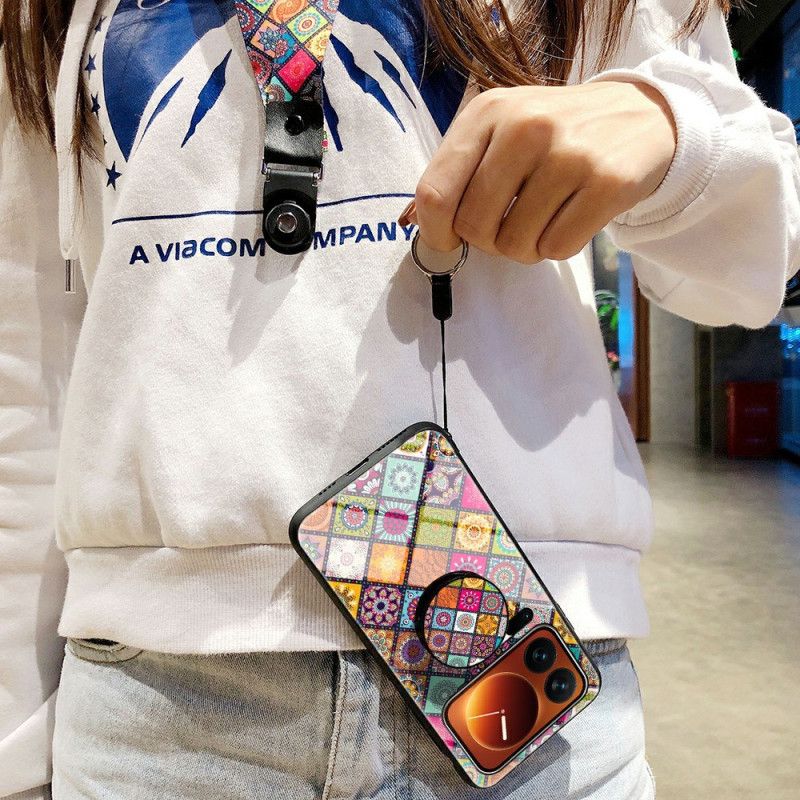 Deksel Xiaomi 17 Pro Max Patchwork-stativ Og Stropp