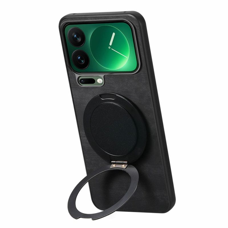 Deksel Xiaomi 17 Pro Max Roterende Stativ Og Retro-lærtekstur