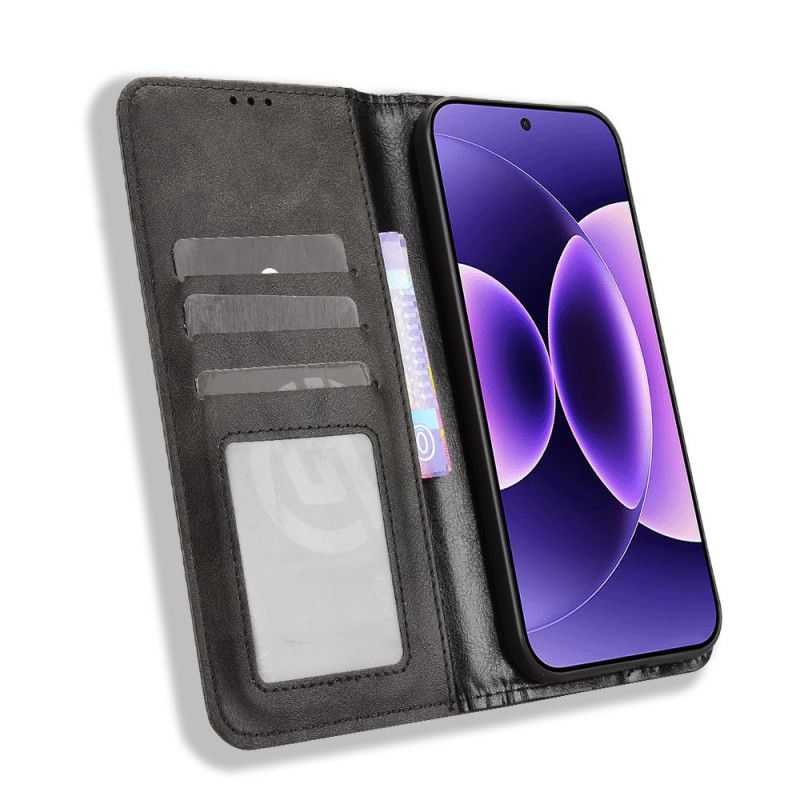 Folio Deksel Lær Xiaomi 17 Pro Max Vintage Kant