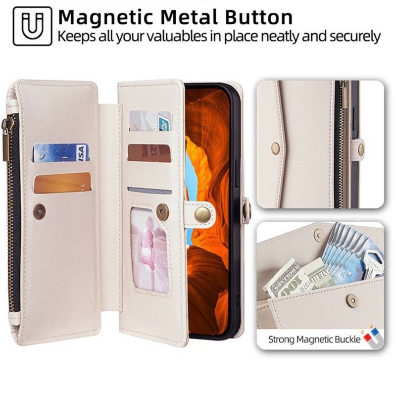 Folio Deksel Xiaomi 17 Pro Max Lommebok Og Skulderstropp