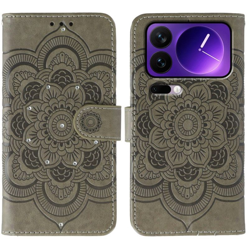 Folio Deksel Xiaomi 17 Pro Max Mandala Og Strass