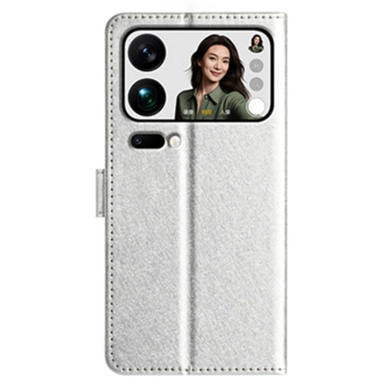 Folio Deksel Xiaomi 17 Pro Max Silketekstur