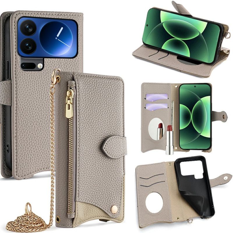 Folio Deksel Xiaomi 17 Pro Max Skulderstropp Med Kjede