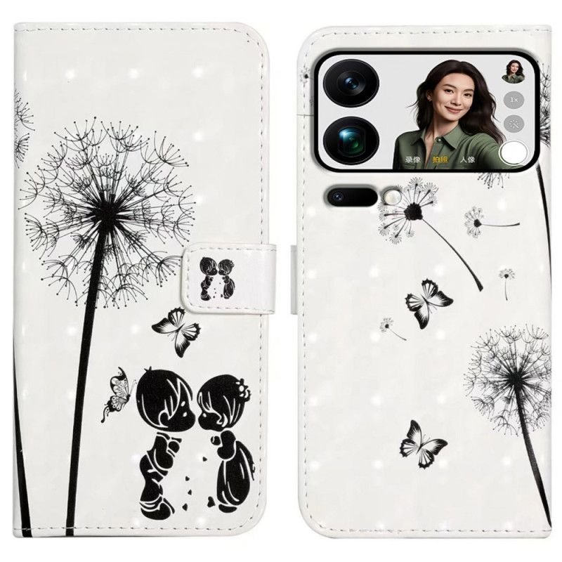 Lærdeksel Folio Deksel Xiaomi 17 Pro Max Barn Og Løvetann