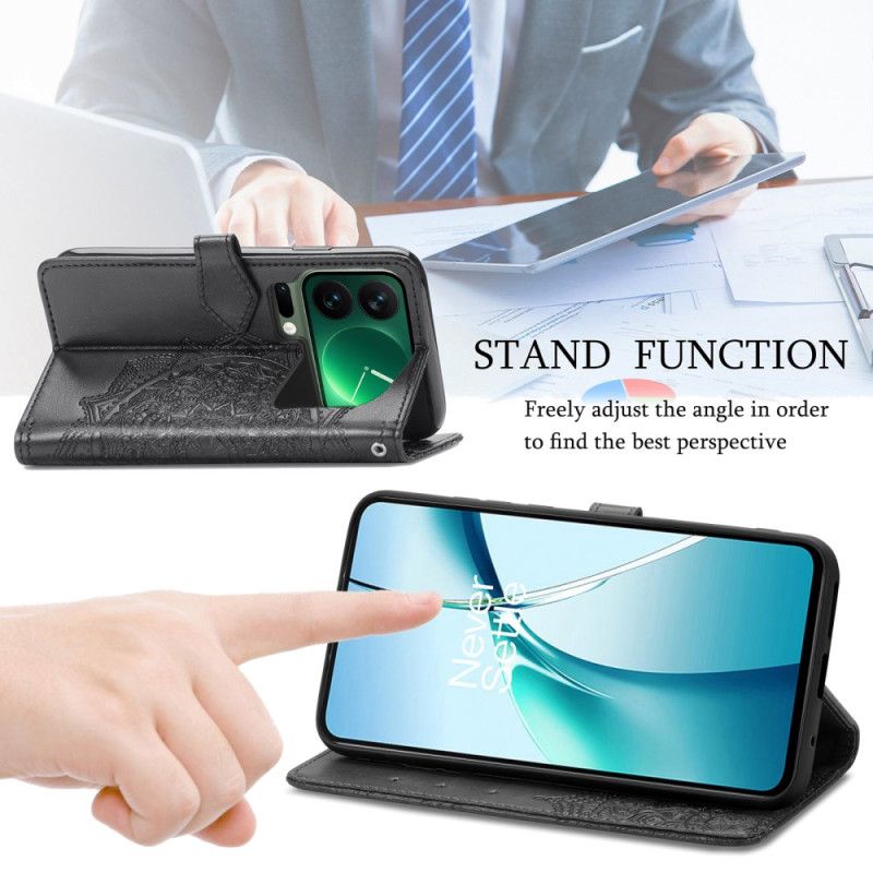 Lærdeksel Folio Deksel Xiaomi 17 Pro Max Barokkmandala