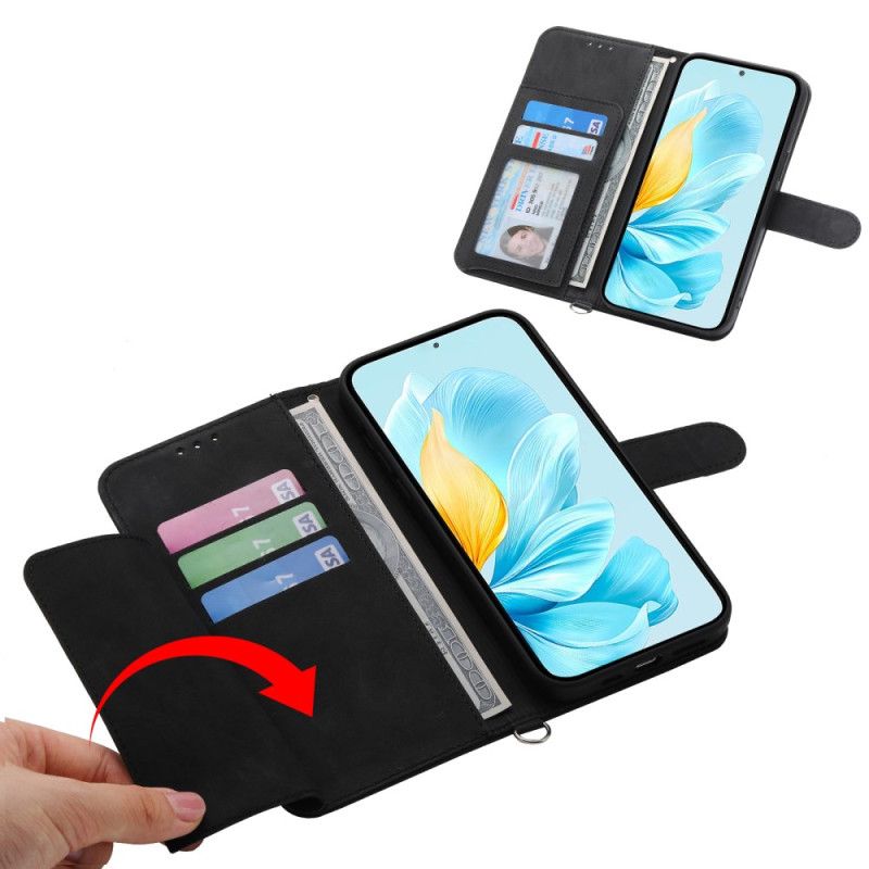 Lærdeksel Folio Deksel Xiaomi 17 Pro Max Mobildeksel Blonde Med Stropp Og Skulderstropp