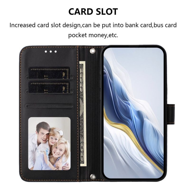 Lærdeksel Folio Deksel Xiaomi 17 Pro Max Mobildeksel Ensfarget Læreffekt