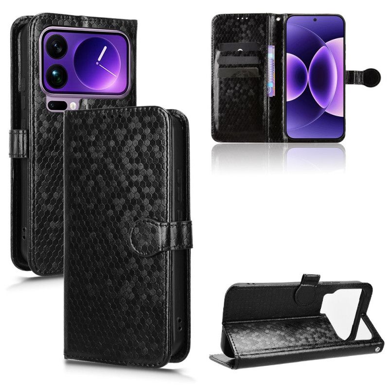 Lærdeksel Folio Deksel Xiaomi 17 Pro Max Mobildeksel Glanset