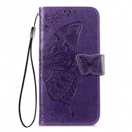 Lærdeksel Folio Deksel Xiaomi 17 Pro Max Mobildeksel Sommerfugldesign