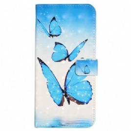 Lærdeksel Folio Deksel Xiaomi 17 Pro Max Tre Sommerfugler