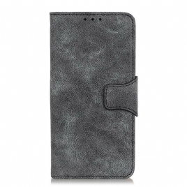 Folio Deksel Til Poco X3 / X3 Pro / X3 NFC Vintage Splittskinn