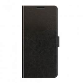 Lærdeksel Til Asus Zenfone 8 Flip Folio Deksel Ultra Imitert Skinn