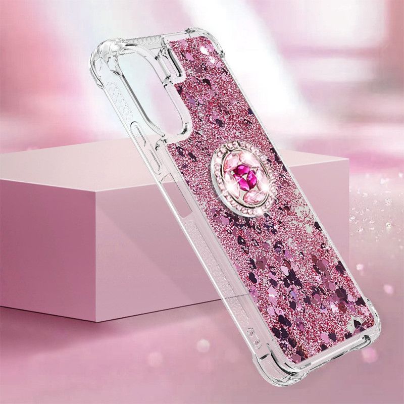 Deksel Poco C65 Mobildeksel Glitter Ring-støtte