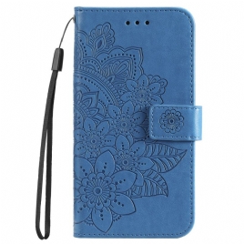 Folio Deksel Poco C65 Blomstermandala Beskyttelse Deksel