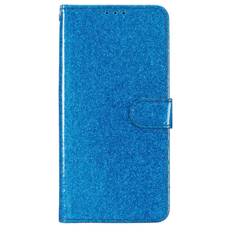 Folio Deksel Poco C65 Strappy Paljetter