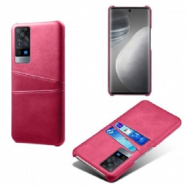 Deksel Til Vivo X60 Pro Dobbel Ksq-kortholder