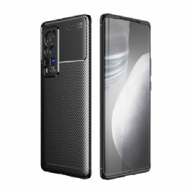 Deksel Til Vivo X60 Pro Fleksibel Karbonfibertekstur