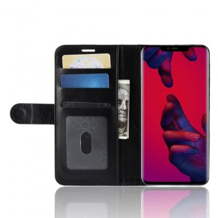 Folio Deksel Til Huawei Mate 20 Pro Ultra Imitert Skinn