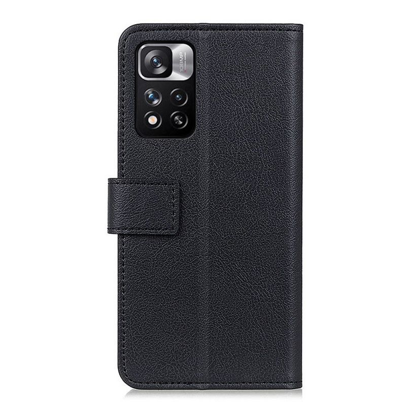 Folio Deksel Til Xiaomi Redmi Note 11 Pro Plus 5G Klassisk Skinneffekt
