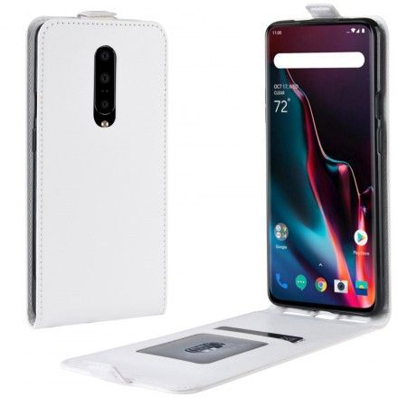 Folio Deksel Til OnePlus 7 Pro Lærdeksel Sammenleggbar