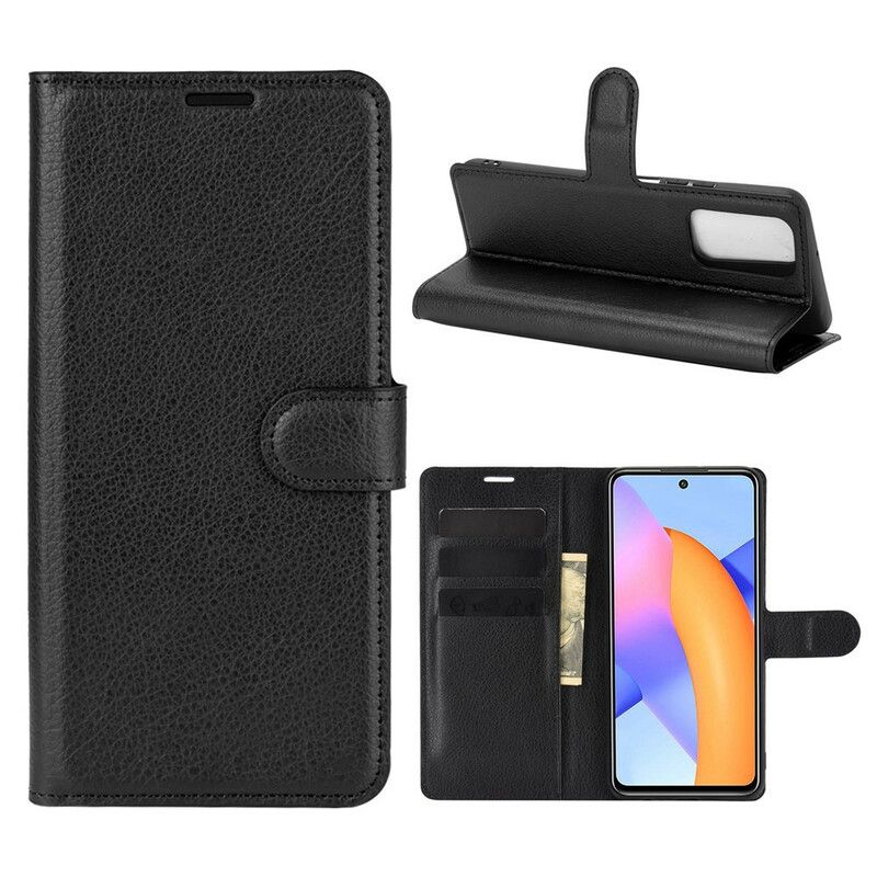 Folio Deksel Til Honor 10X Lite Lychee Classic