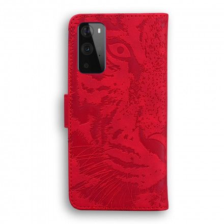 Lærdeksel Til OnePlus 9 Pro Tiger Ansiktsutskrift
