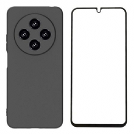 Deksel Poco C75 Matt Silikon Med Skjermbeskytter I Herdet Glass Wanlonfeng Beskyttelse Deksel