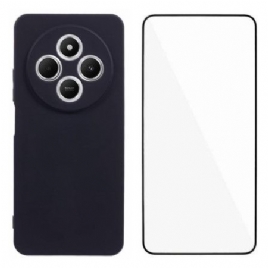 Deksel Poco C75 Mobildeksel Silikon Med Skjermbeskytter I Herdet Glass