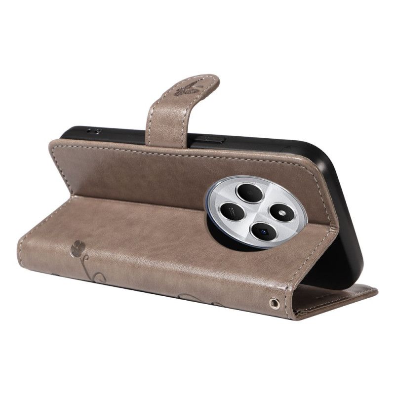 Folio Deksel Poco C75 Blomstermønster Med Stropp