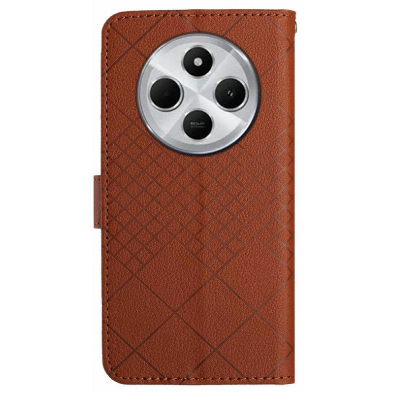 Folio Deksel Poco C75 Geometrisk Mønster Beskyttelse Deksel