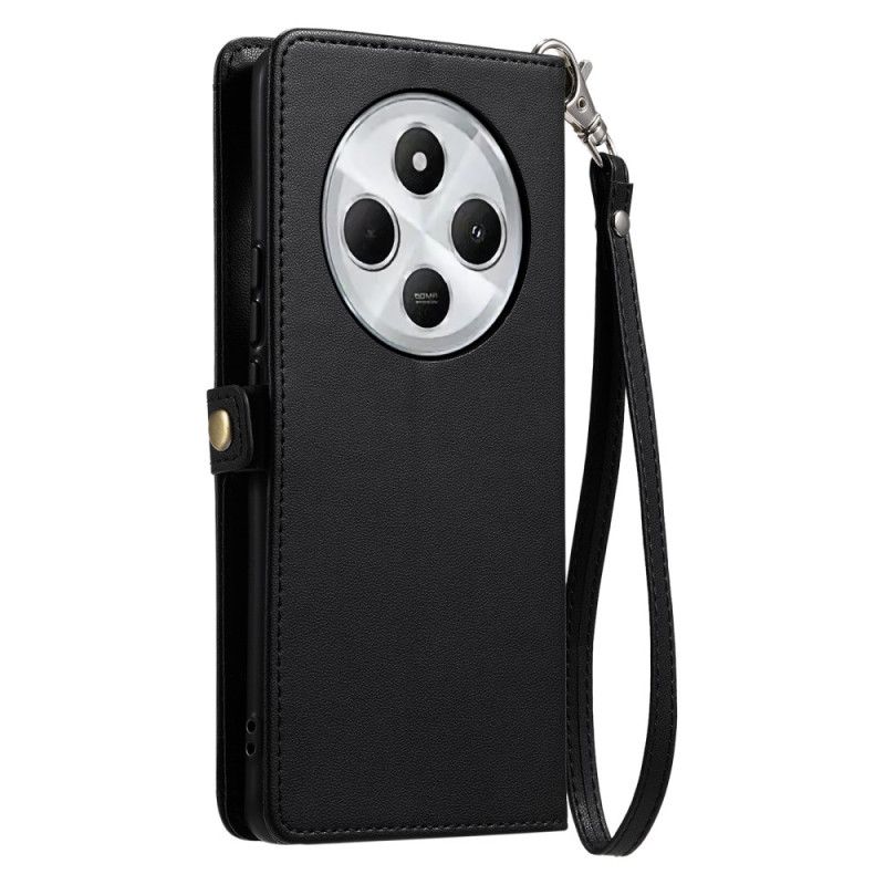 Folio Deksel Poco C75 Lomme Foran Med Stropp