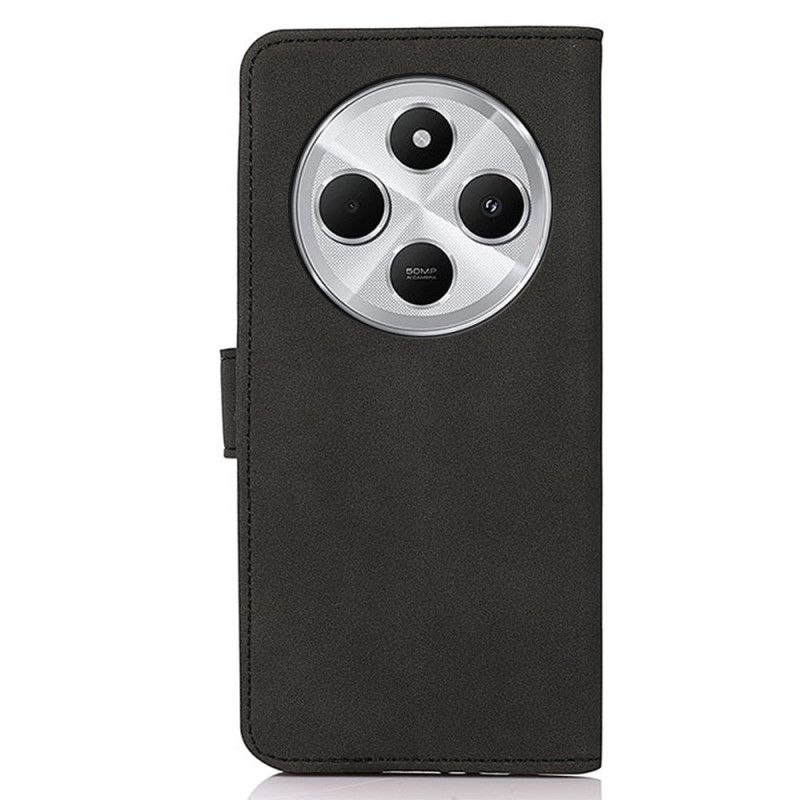 Folio Deksel Poco C75 Semsket Skinneffekt Khazneh Beskyttelse Deksel