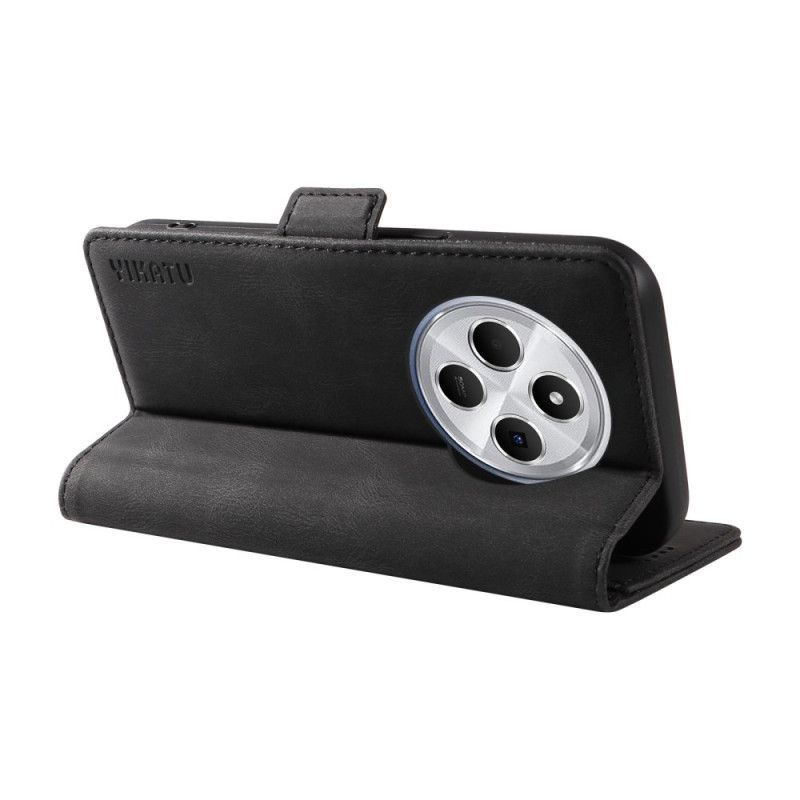 Folio Deksel Poco C75 Semsket Skinneffekt Yikatu Beskyttelse Deksel