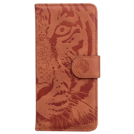 Folio Deksel Poco C75 Tigertrykk