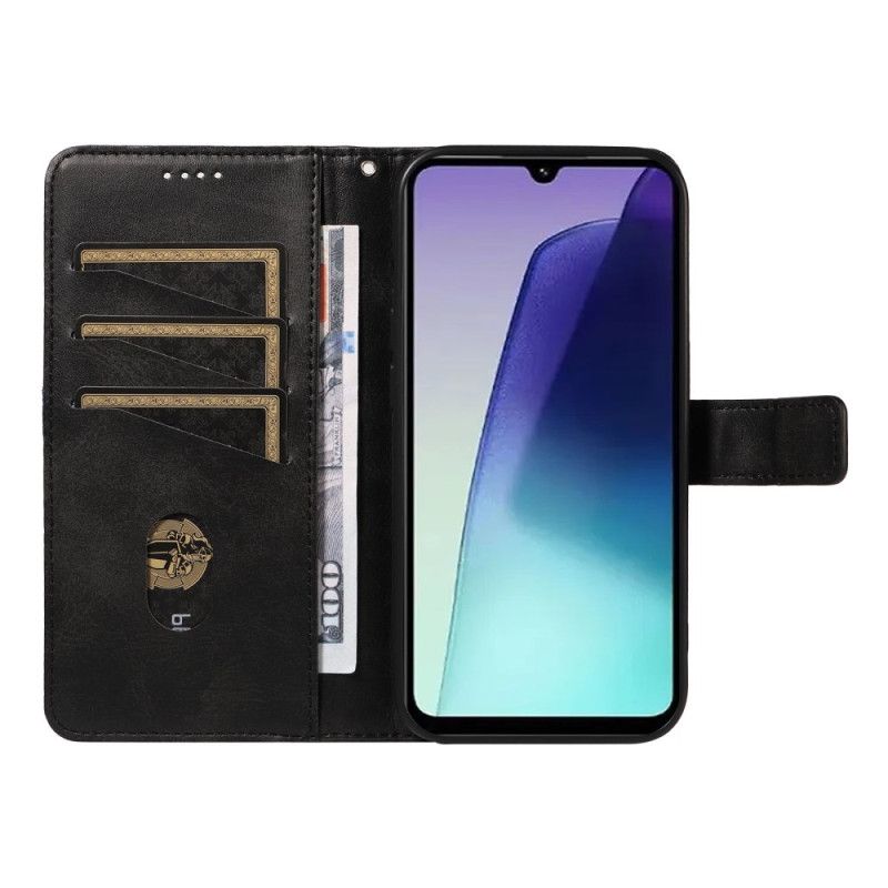 Folio Deksel Til Poco C75 Tofargede Striper