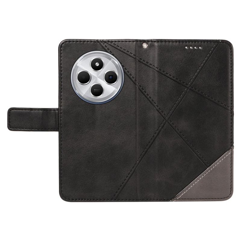 Folio Deksel Til Poco C75 Tofargede Striper