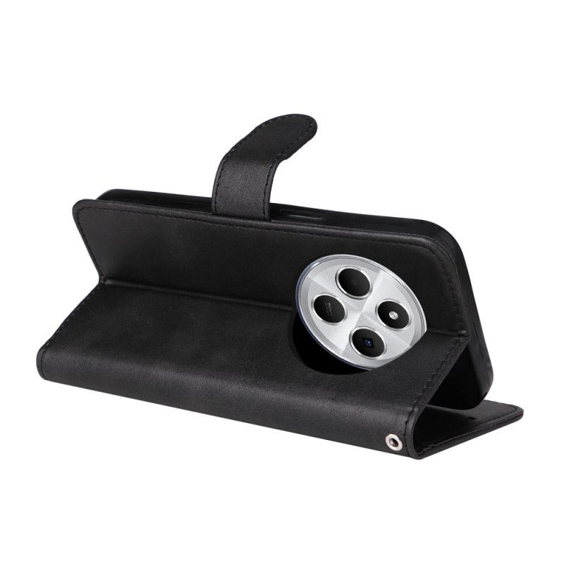 Lærdeksel Folio Deksel Poco C75 Mobildeksel Læreffekt Med Stropp