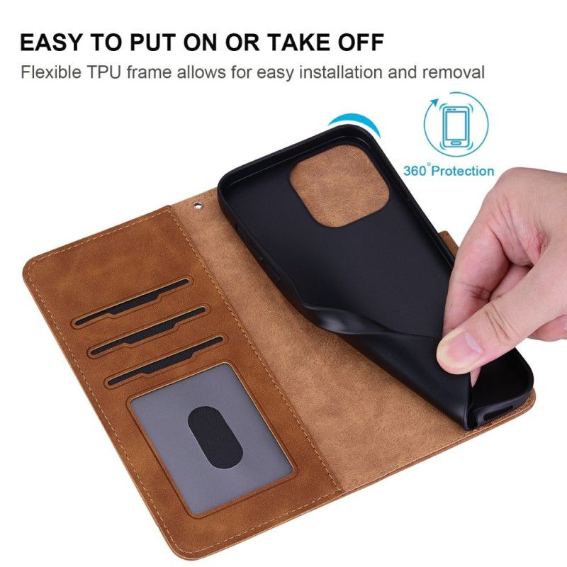 Lærdeksel Folio Deksel Poco C75 Mobildeksel Løvetannmønster Med Stropp