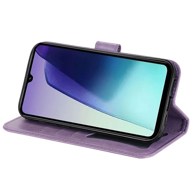 Lærdeksel Folio Deksel Poco C75 Mobildeksel Mandala-trykk Med Snor