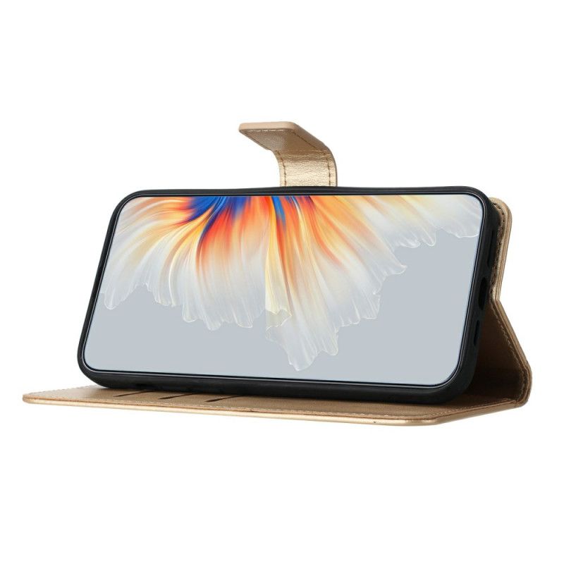 Lærdeksel Folio Deksel Poco C75 Mobildeksel Mandala-trykk Med Snor